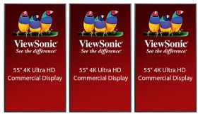 Set of 3 ViewSonic Monitors CDE5510 with mounting brackets
